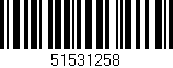 Código de barras (EAN, GTIN, SKU, ISBN): '51531258'