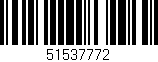 Código de barras (EAN, GTIN, SKU, ISBN): '51537772'
