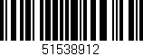 Código de barras (EAN, GTIN, SKU, ISBN): '51538912'