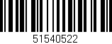 Código de barras (EAN, GTIN, SKU, ISBN): '51540522'