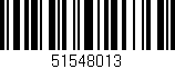 Código de barras (EAN, GTIN, SKU, ISBN): '51548013'