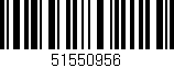 Código de barras (EAN, GTIN, SKU, ISBN): '51550956'