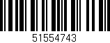 Código de barras (EAN, GTIN, SKU, ISBN): '51554743'