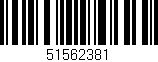 Código de barras (EAN, GTIN, SKU, ISBN): '51562381'
