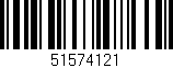 Código de barras (EAN, GTIN, SKU, ISBN): '51574121'