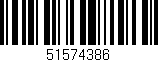 Código de barras (EAN, GTIN, SKU, ISBN): '51574386'