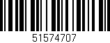 Código de barras (EAN, GTIN, SKU, ISBN): '51574707'