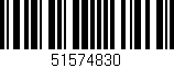 Código de barras (EAN, GTIN, SKU, ISBN): '51574830'