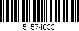 Código de barras (EAN, GTIN, SKU, ISBN): '51574833'