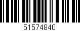 Código de barras (EAN, GTIN, SKU, ISBN): '51574840'