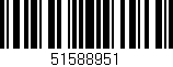 Código de barras (EAN, GTIN, SKU, ISBN): '51588951'