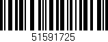 Código de barras (EAN, GTIN, SKU, ISBN): '51591725'