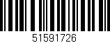 Código de barras (EAN, GTIN, SKU, ISBN): '51591726'