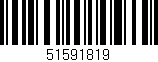 Código de barras (EAN, GTIN, SKU, ISBN): '51591819'