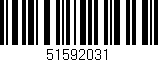 Código de barras (EAN, GTIN, SKU, ISBN): '51592031'
