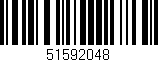Código de barras (EAN, GTIN, SKU, ISBN): '51592048'