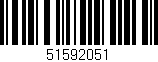Código de barras (EAN, GTIN, SKU, ISBN): '51592051'