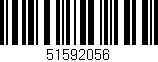 Código de barras (EAN, GTIN, SKU, ISBN): '51592056'