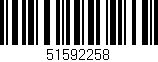 Código de barras (EAN, GTIN, SKU, ISBN): '51592258'