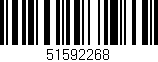 Código de barras (EAN, GTIN, SKU, ISBN): '51592268'