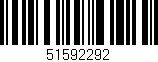 Código de barras (EAN, GTIN, SKU, ISBN): '51592292'