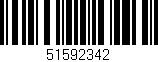 Código de barras (EAN, GTIN, SKU, ISBN): '51592342'