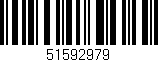 Código de barras (EAN, GTIN, SKU, ISBN): '51592979'