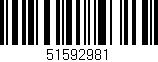 Código de barras (EAN, GTIN, SKU, ISBN): '51592981'