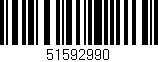 Código de barras (EAN, GTIN, SKU, ISBN): '51592990'