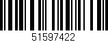 Código de barras (EAN, GTIN, SKU, ISBN): '51597422'