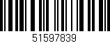 Código de barras (EAN, GTIN, SKU, ISBN): '51597839'