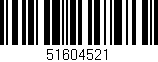 Código de barras (EAN, GTIN, SKU, ISBN): '51604521'