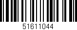 Código de barras (EAN, GTIN, SKU, ISBN): '51611044'