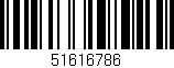 Código de barras (EAN, GTIN, SKU, ISBN): '51616786'