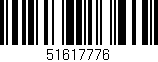 Código de barras (EAN, GTIN, SKU, ISBN): '51617776'