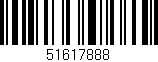 Código de barras (EAN, GTIN, SKU, ISBN): '51617888'