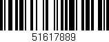 Código de barras (EAN, GTIN, SKU, ISBN): '51617889'