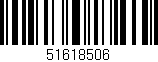 Código de barras (EAN, GTIN, SKU, ISBN): '51618506'