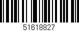 Código de barras (EAN, GTIN, SKU, ISBN): '51618827'