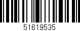 Código de barras (EAN, GTIN, SKU, ISBN): '51619535'