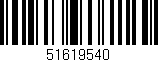 Código de barras (EAN, GTIN, SKU, ISBN): '51619540'