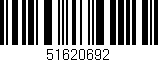 Código de barras (EAN, GTIN, SKU, ISBN): '51620692'
