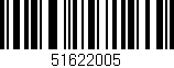 Código de barras (EAN, GTIN, SKU, ISBN): '51622005'