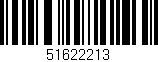 Código de barras (EAN, GTIN, SKU, ISBN): '51622213'