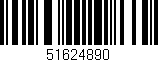 Código de barras (EAN, GTIN, SKU, ISBN): '51624890'