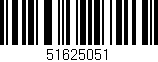 Código de barras (EAN, GTIN, SKU, ISBN): '51625051'