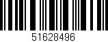 Código de barras (EAN, GTIN, SKU, ISBN): '51628496'