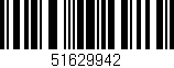 Código de barras (EAN, GTIN, SKU, ISBN): '51629942'