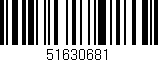 Código de barras (EAN, GTIN, SKU, ISBN): '51630681'