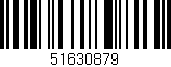Código de barras (EAN, GTIN, SKU, ISBN): '51630879'